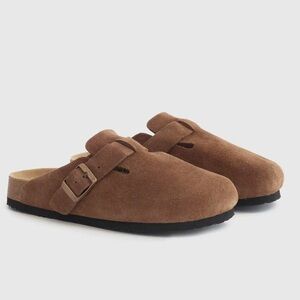 Quince Water Repellent Suede Clog Mule (Birkenstock Boston Dupes)